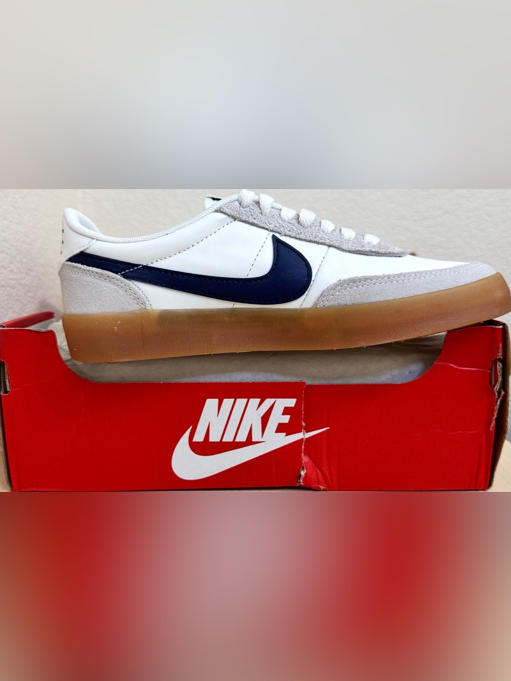 Nike Killshot 2 Sneakers Navy White Gum Sole Women’s 7 NIB Classic Minimalist - Picture 4 of 8
